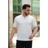 Erkek Fermuarlı Yakalı Kısa Kollu Tshirt - 159164 Erkek Fermuarlı Yakalı Kısa Kollu Tshirt - 159164