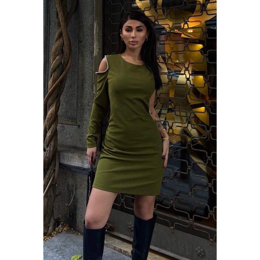 Adore Tek Kol Taş Detay Elbise 2684-8 155680 Adore Tek Kol Taş Detay Elbise 2684-8 155680
