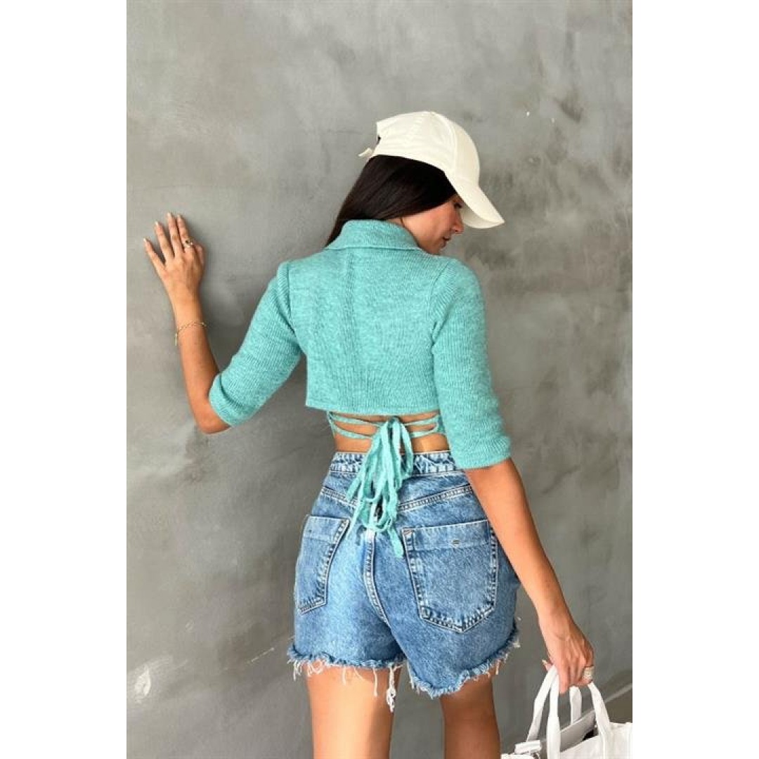 LorisBağlamalı Crop Triko 1062-02 155843 LorisBağlamalı Crop Triko 1062-02 155843