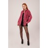 Eskitme Görünümlü Denim Bordo Gömlek - 147514 Eskitme Görünümlü Denim Bordo Gömlek - 147514