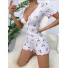Kadın Göğüs Dekolteli Pinterest Kiraz Desen Full Likralı şort Tulum 151500 Kadın Göğüs Dekolteli Pinterest Kiraz Desen Full Likralı şort Tulum 151500