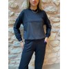 Kadın Uzun Kollu Kapüşonlu Oversize Sweat Ve Pantolon Ikili Takım - 133359 Kadın Uzun Kollu Kapüşonlu Oversize Sweat Ve Pantolon Ikili Takım - 133359