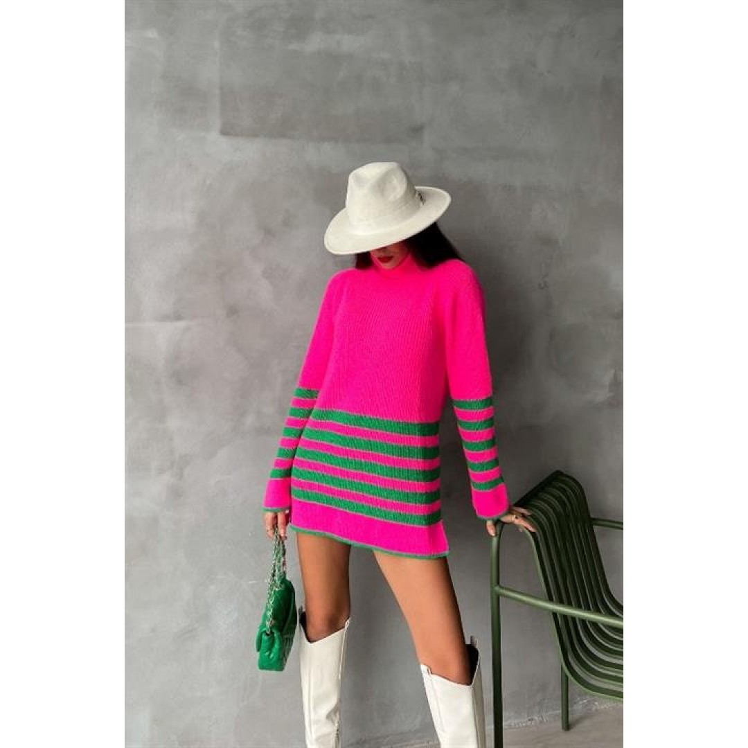 Palgen Çizgili Oversize Kazak 1195-09 155779 Palgen Çizgili Oversize Kazak 1195-09 155779