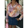 Batik Desenli Saten Gömlek 3409 - 158431 Batik Desenli Saten Gömlek 3409 - 158431