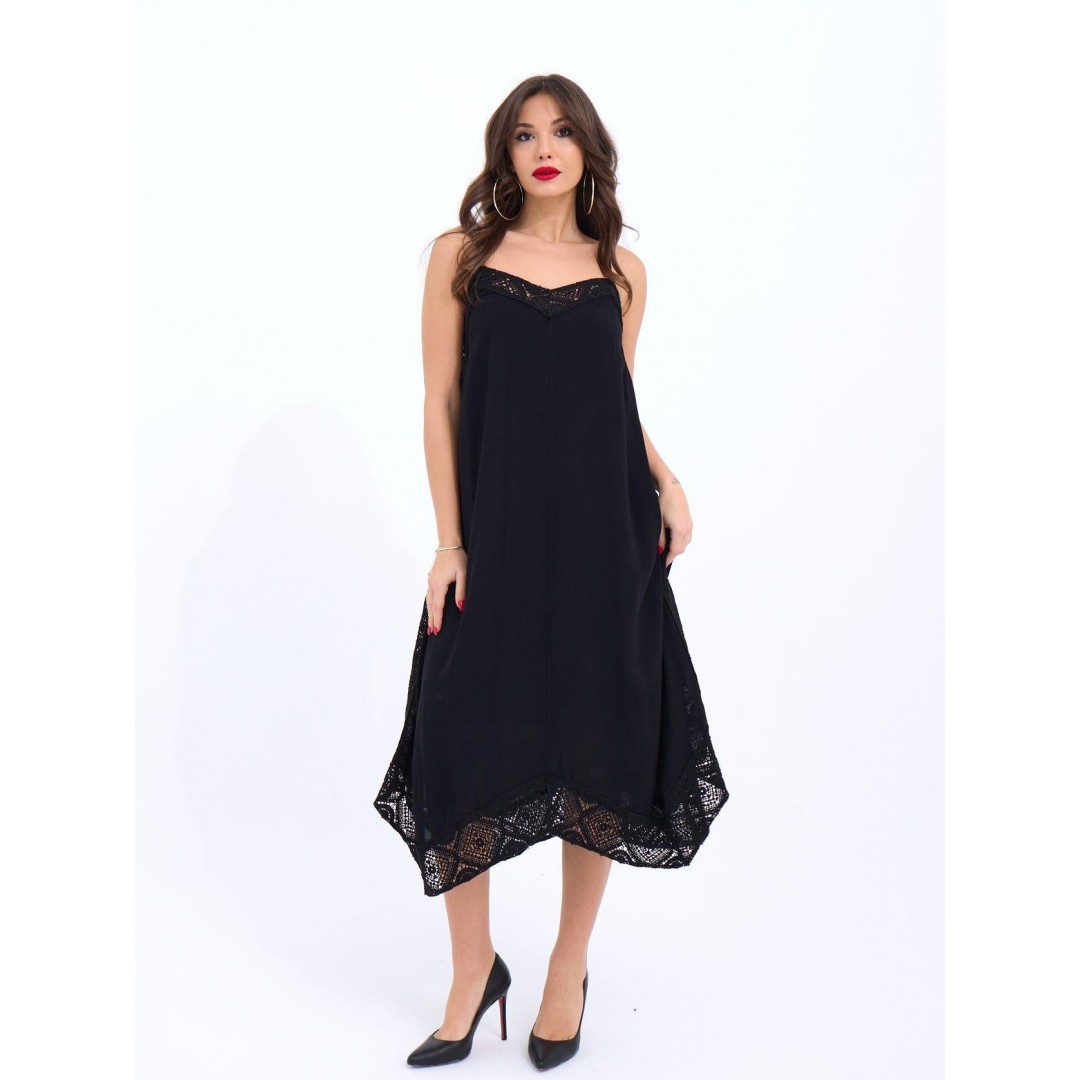 7108 ELBİSE-SİYAH 143762 7108 ELBİSE-SİYAH 143762