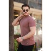 Erkek Ince çizgi Dokulu Kısa Kollu T-shirt - 160102 Erkek Ince çizgi Dokulu Kısa Kollu T-shirt - 160102