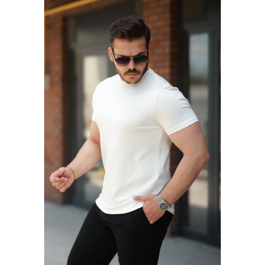 Erkek Oysho Kumaş Basic Kısa Kollu Tişört 162704 Erkek Oysho Kumaş Basic Kısa Kollu Tişört 162704