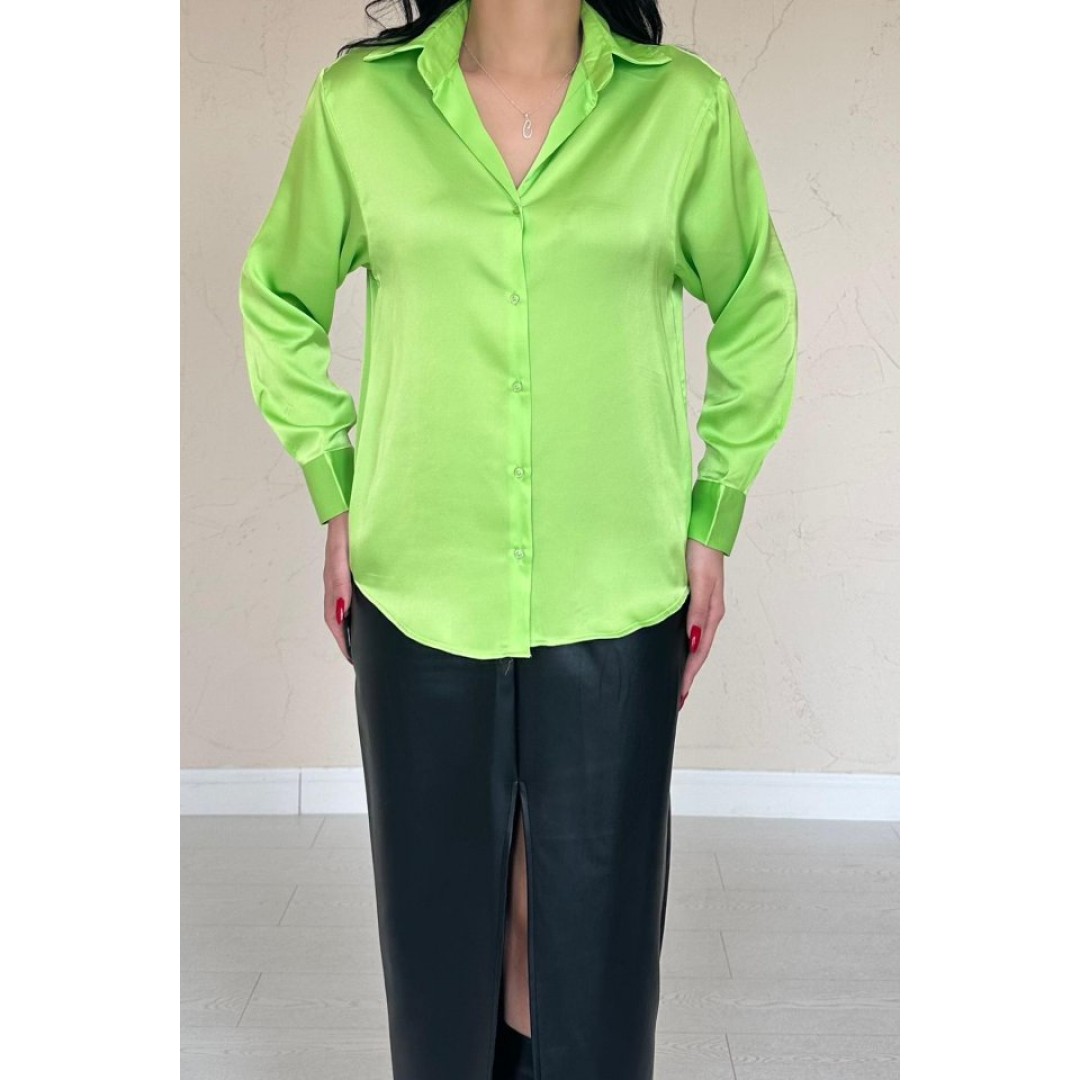 Neon Saten Gömlek 149452