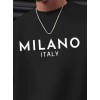 Erkek Uzun Kollu Bisiklet Yaka Milano Yazılı Iki Iplik Bluz 138689 Erkek Uzun Kollu Bisiklet Yaka Milano Yazılı Iki Iplik Bluz 138689