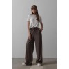 Beli Lastikli Bol Paça Pantolon - Kahve 156824 Beli Lastikli Bol Paça Pantolon - Kahve 156824