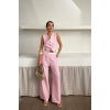 GOFRE ÇİZGİLİ YELEK - PANTOLON TAKIM - Pembe 160807 GOFRE ÇİZGİLİ YELEK - PANTOLON TAKIM - Pembe 160807