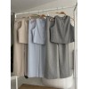 Yelek Plazzo Pantolon Çizgili Flamlı Poliviscon Takım 10178 159410 Yelek Plazzo Pantolon Çizgili Flamlı Poliviscon Takım 10178 159410
