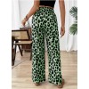 Kadın Süprem Kumaş Beli Lastikli Leopar Desen Pantolon 161421 Kadın Süprem Kumaş Beli Lastikli Leopar Desen Pantolon 161421
