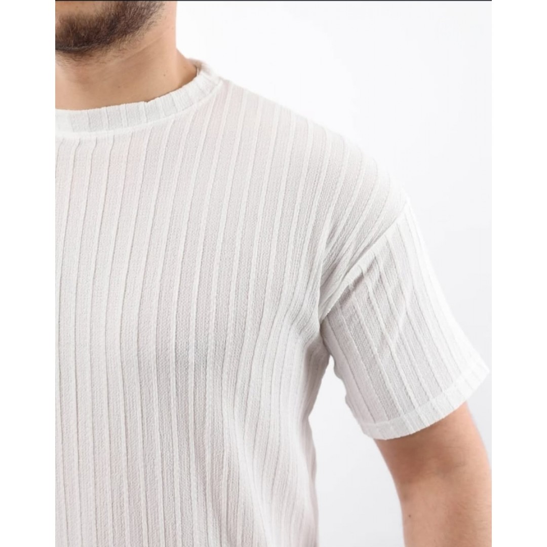 Erkek Kısa Kollu örgü Kumaş Bisiklet Yaka T-shirt 156855 Erkek Kısa Kollu örgü Kumaş Bisiklet Yaka T-shirt 156855