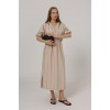 Beli Lastikli Elbise - Taş - 162578 Beli Lastikli Elbise - Taş - 162578