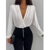 Kadın Beyaz Kruvaze Yaka Sandy Bluz 135062 Kadın Beyaz Kruvaze Yaka Sandy Bluz 135062