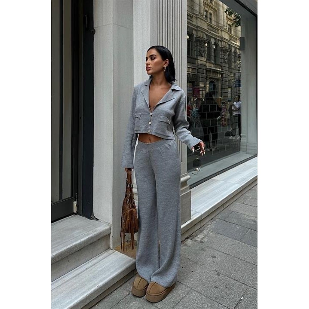Nancy Kruveze Yaka Crop Takım 9954 - 25 155857