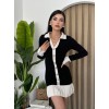 Bochum İnci Düğmeli Mini Elbise - 148054 Bochum İnci Düğmeli Mini Elbise - 148054