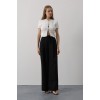 Pileli Bağcıklı Oversize Pantolon - Siyah 162832 Pileli Bağcıklı Oversize Pantolon - Siyah 162832