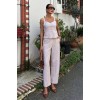 Kalın Askılı Bluz Pantolon Keten Takım 10187 160568 Kalın Askılı Bluz Pantolon Keten Takım 10187 160568