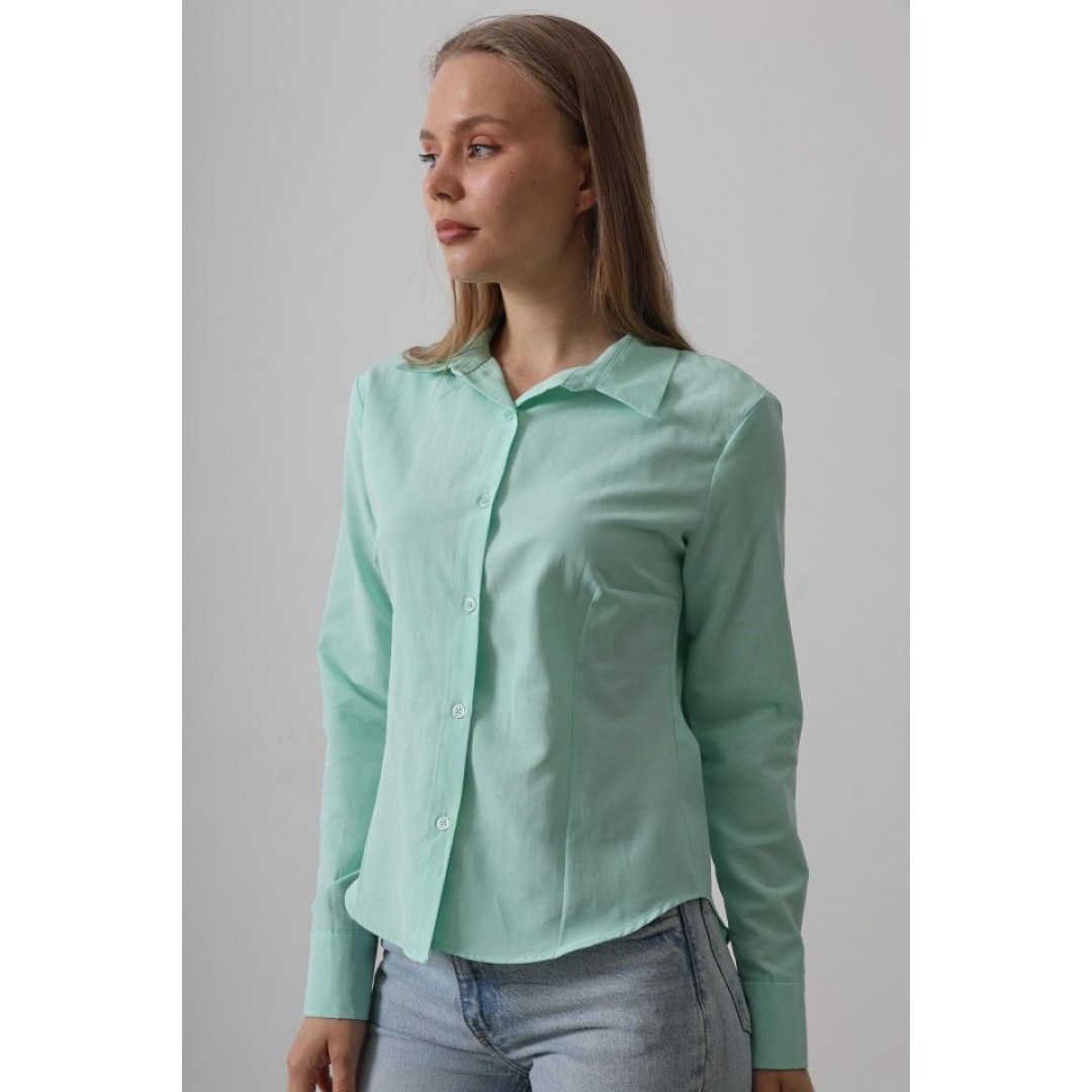 Basic Gömlek - Mint - 159662 Basic Gömlek - Mint - 159662