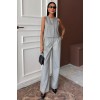 Yelek Plazzo Pantolon Çizgili Flamlı Poliviscon Takım 10178 159409