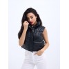 7240 DERİ YELEK-SİYAH 144224