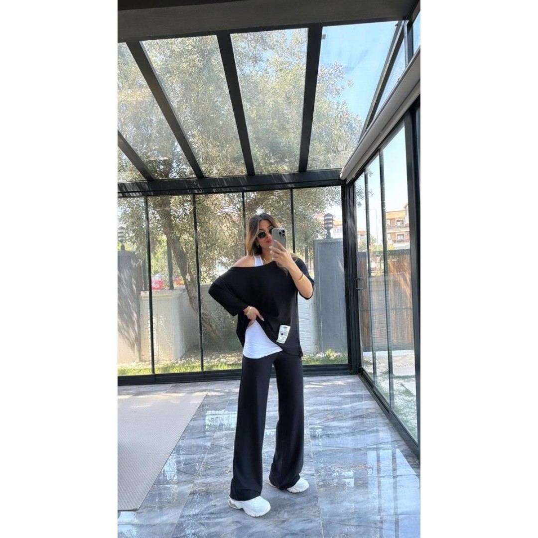 Kadın Asimetrik Kesim Arma Detay Atlet Dahil üçlü Takım 162497 Kadın Asimetrik Kesim Arma Detay Atlet Dahil üçlü Takım 162497