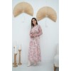 Pembe Şanzelize Çiçek Desenli Elbise 151041 Pembe Şanzelize Çiçek Desenli Elbise 151041