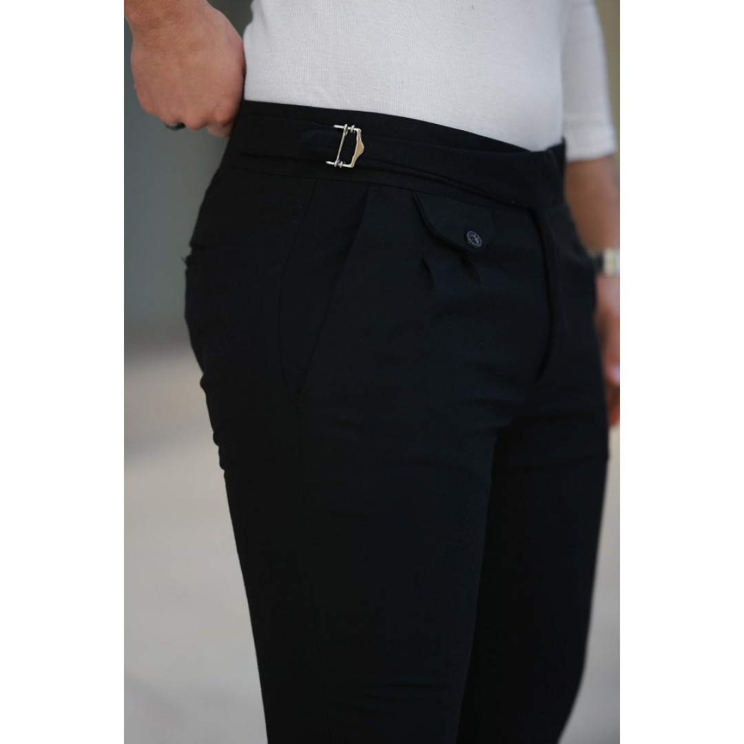Erkek Bel Toka Detaylı Pileli Pantolon - 156951 Erkek Bel Toka Detaylı Pileli Pantolon - 156951