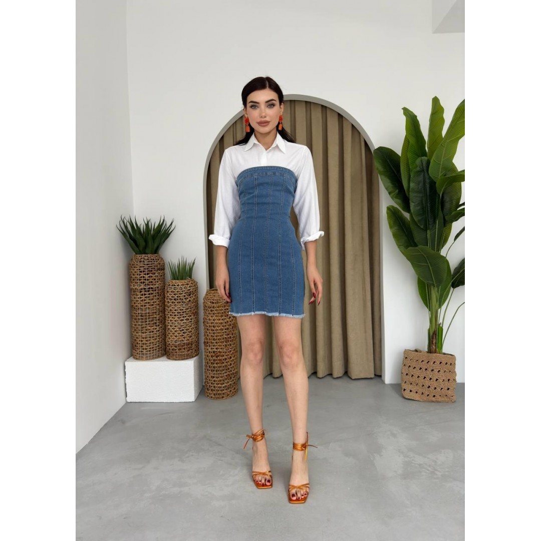 Vinna Straplez Kot Mini Elbise 147485 Vinna Straplez Kot Mini Elbise 147485