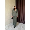 Haki Pileli Comfort Pantolon 153999 Haki Pileli Comfort Pantolon 153999