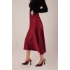 Çan Kesim Midi Bordo Saten Etek 147344 Çan Kesim Midi Bordo Saten Etek 147344
