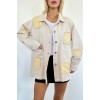 Bej Gabardin Arma Detaylı Gömlek Ceket 148391