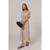 Beli Lastikli Elbise - Taş - 162578 Beli Lastikli Elbise - Taş - 162578