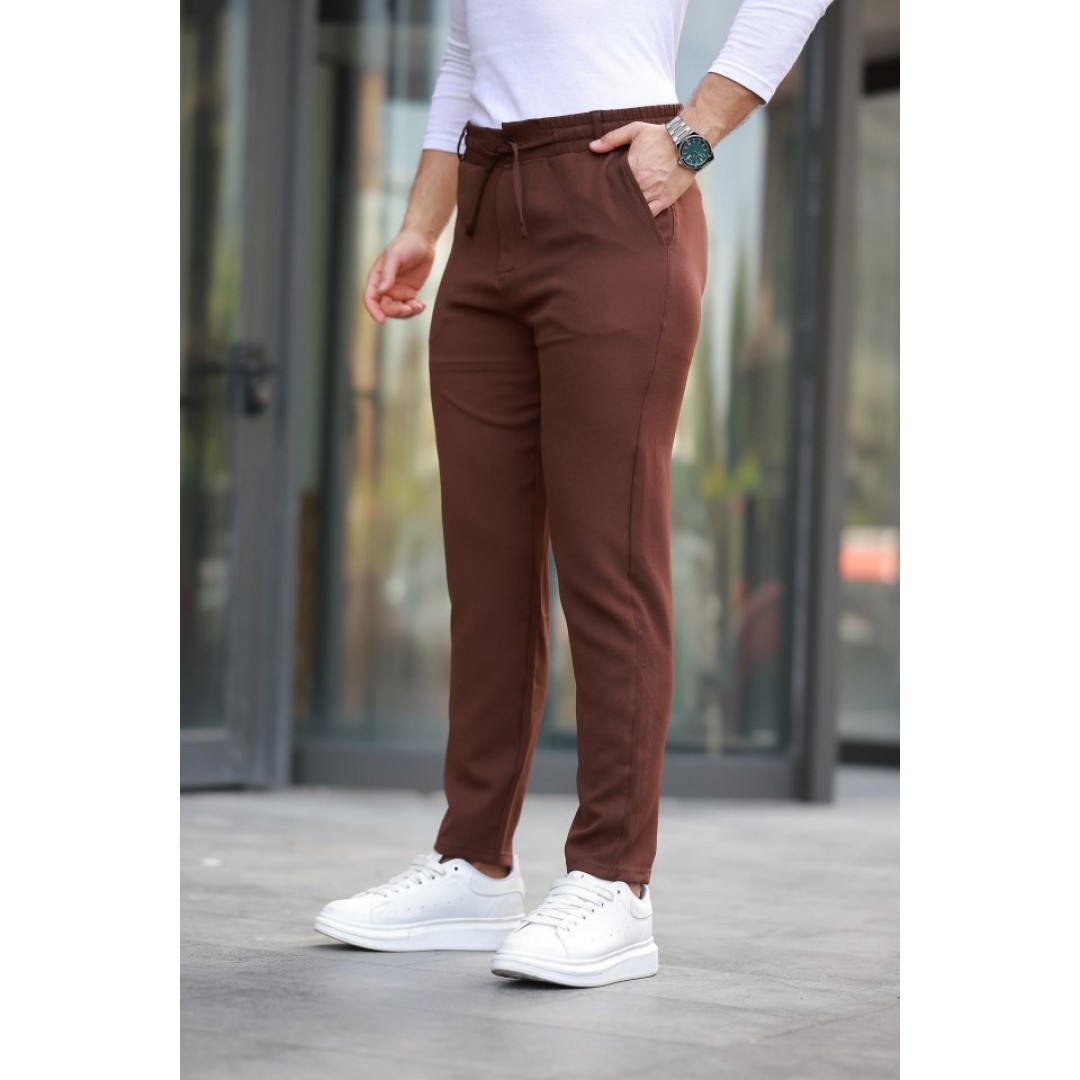 Erkek Beli Bağcıklı Jogger Pantolon