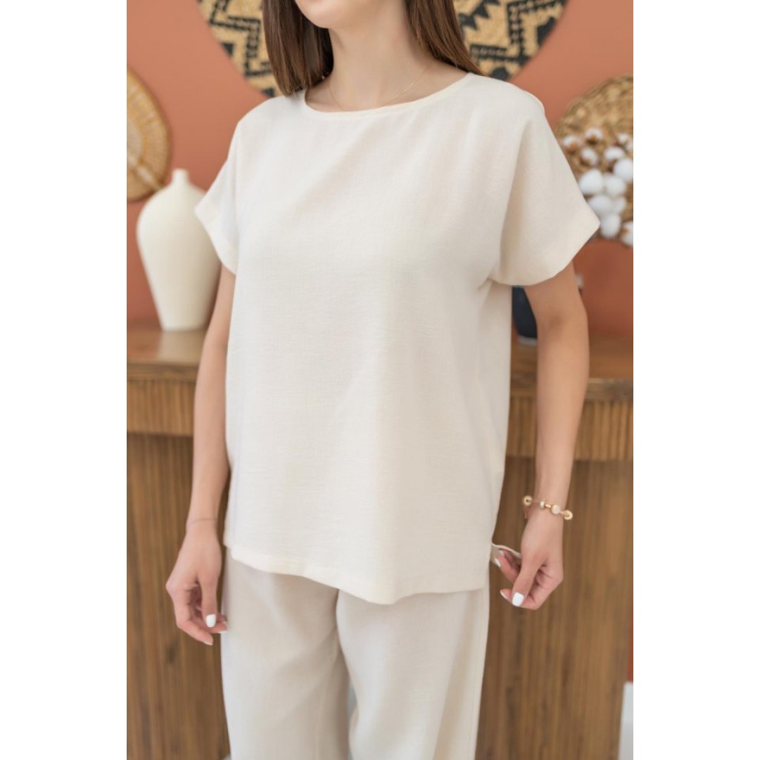 Bej T-Shirt Ve Pantolon Takım 150827 Bej T-Shirt Ve Pantolon Takım 150827