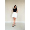 Beyaz Poplin Balon Etek 154832