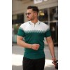 Erkek Hemşire Yaka çift Renk Kısa Kollu Tişört 163898 Erkek Hemşire Yaka çift Renk Kısa Kollu Tişört 163898