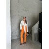 BEL LASTİK DETAYLI MODAL KUMAŞ PANTOLON - Orange 152066