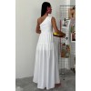 Tek Omuzlu Pile Detay Maxi Elbise 2895 160561 Tek Omuzlu Pile Detay Maxi Elbise 2895 160561