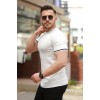 Erkek Bisiklet Yaka çizgi Desenli Ribanalı Kısa Kollu Tshirt 160903 Erkek Bisiklet Yaka çizgi Desenli Ribanalı Kısa Kollu Tshirt 160903