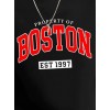 Erkek Uzun Kollu Bisiklet Yaka Boston Yazılı Iki Iplik Bluz 138685 Erkek Uzun Kollu Bisiklet Yaka Boston Yazılı Iki Iplik Bluz 138685