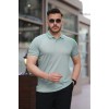 Erkek Yakalı Kagi Kumaş Kısa Kollu T-shirt 160899 Erkek Yakalı Kagi Kumaş Kısa Kollu T-shirt 160899