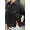 Kristal Taş Çakımlı Poplin Gömlek 3413 158522 Kristal Taş Çakımlı Poplin Gömlek 3413 158522