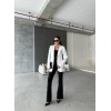 ELLO ETİKETLİ ÇENGELLİ İĞNE DETAYLI CEKET - Beyaz 152970 ELLO ETİKETLİ ÇENGELLİ İĞNE DETAYLI CEKET - Beyaz 152970