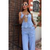 Kalın Askılı Bluz Pantolon Keten Takım 10187 160570 Kalın Askılı Bluz Pantolon Keten Takım 10187 160570