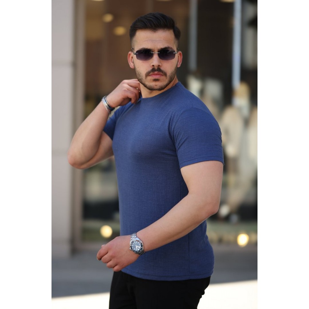 Erkek Ağaç Kabuğu Desenli Kısa Kollu T-shirt 161251 Erkek Ağaç Kabuğu Desenli Kısa Kollu T-shirt 161251