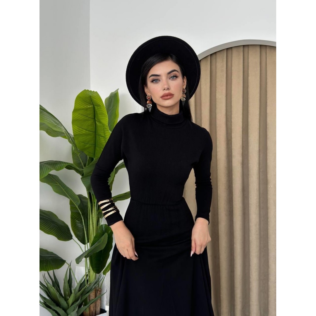Dina Boğazlı Midi Elbise - 147223 Dina Boğazlı Midi Elbise - 147223