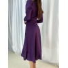 Krep Kumaş Midi Boy Kuşaklı Uzunkol Elbise - 42672 Krep Kumaş Midi Boy Kuşaklı Uzunkol Elbise - 42672